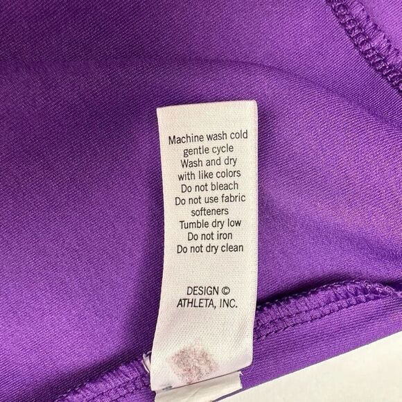 Athleta Tinker Tank Purple Size Large Racerback Style 903773 Built in Bra - Picture 7 of 8
